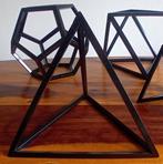 Bolvormig snijwerk, Ensemble de 4 figures géométriques, Antiek en Kunst