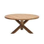 Venezuela tafel diameter160 natural teak/ legs 10x10 - Garde, Tuin en Terras, Tuinsets en Loungesets, Nieuw, Verzenden