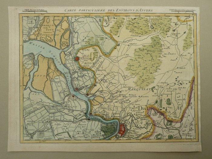 België - Antwerpen / Land van Waas; G. Dheulland - Carte, Boeken, Atlassen en Landkaarten