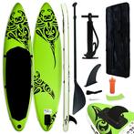 Stand Up Paddleboardset opblaasbaar 305x76x15 cm groen, Caravans en Kamperen, Nieuw