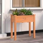 vidaXL Plantenbak met voering 71x37x76 cm massief vurenhout, Verzenden, Nieuw, 60 tot 100 cm, 60 cm of meer