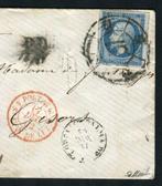 Frankrijk 1862 - Zeldzame getekende brief van La Palma de, Postzegels en Munten, Postzegels | Europa | Frankrijk, Gestempeld