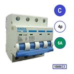 Gacia installatieautomaat 4 polig C6 10KA - PB8H-4C06, Ophalen of Verzenden, Nieuw
