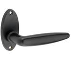 Deurklink op rozet Dudok/elips mat zwart, Verzenden, Nieuw