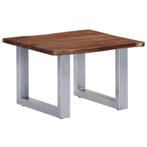 Salontafel met natuurlijke rand - Tweedekansje - 35%!, Huis en Inrichting, Tafels | Salontafels, 50 tot 100 cm, Vierkant, Nieuw