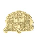 Gouden Draaiorgel ketting hanger, Verzenden, Nieuw