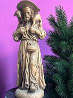 Kerststal herder met schaap, hout. - Kerstdecoratie, Diversen, Kerst, Nieuw