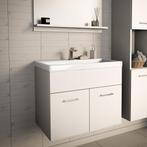 Wastafelonderkast met wastafel Krildihana 61x40x50 cm wit [e, Huis en Inrichting, Verzenden, Nieuw