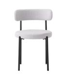Set van 2 Scandinavische Eetkamerstoelen–Teddy Fluweel en M, Huis en Inrichting, Stoelen, Verzenden, Nieuw
