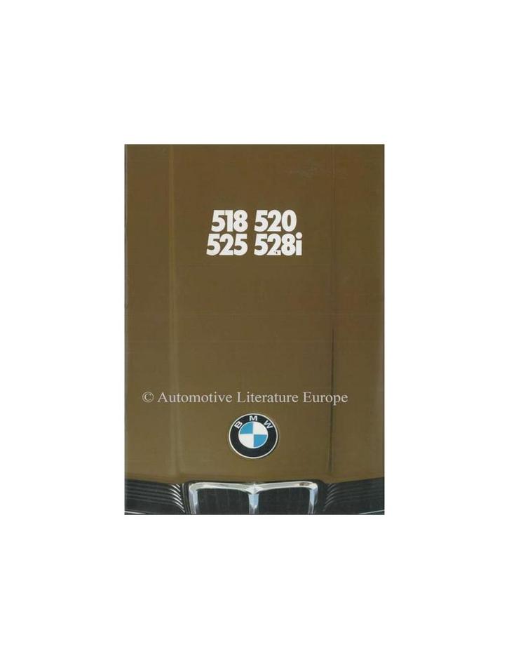 1980 BMW 5 SERIE BROCHURE NEDERLANDS, Boeken, Auto's | Folders en Tijdschriften, BMW