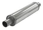 Demper Midi 51 rond 100 mm, lengte 420 mm Universeel RVS 2,0, Verzenden, Nieuw