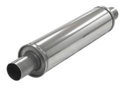 Demper Midi 51 rond 100 mm, lengte 420 mm Universeel RVS 2,0, Auto-onderdelen, Uitlaatsystemen, Nieuw, Verzenden