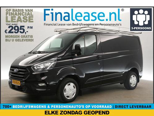 Ford Transit Custom 280 2.0 TDCI L1H1 Airco Cruise €295pm, Auto's, Bestelauto's, Lease, Handgeschakeld, Diesel, Ford, Zwart, Verzenden