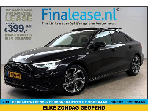 Audi A3 30 TFSI S-Line Pano LED Virtual Carplay ACC Clima, Auto's, Audi, Lease, Automaat, Sedan, Benzine, A, Zwart, Verzenden