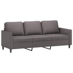 Bank Kunstleer Grijs 180cm | Tweedekansje | Familie Deal, 75 tot 100 cm, Ophalen of Verzenden, Rechte bank, Modern