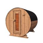 Red Knotty Cedar barrelsauna 240 cm | 10% KORTING, Ophalen of Verzenden, Nieuw, Fins of Traditioneel, Complete sauna
