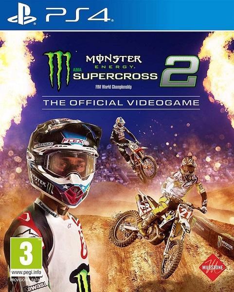 Monster Energy Supercross 2: The Official Videogame PS4, Spelcomputers en Games, Games | Sony PlayStation 4, 1 speler, Zo goed als nieuw
