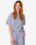 HEMA Dames T-shirt Noel strepen kobaltblauw, Kleding | Dames, Verzenden, Nieuw