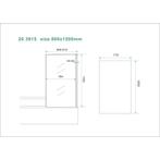 Wiesbaden Tela Badwand Vast - 800x1500x6mm - NANO - Helder, Ophalen of Verzenden, Nieuw, Glas