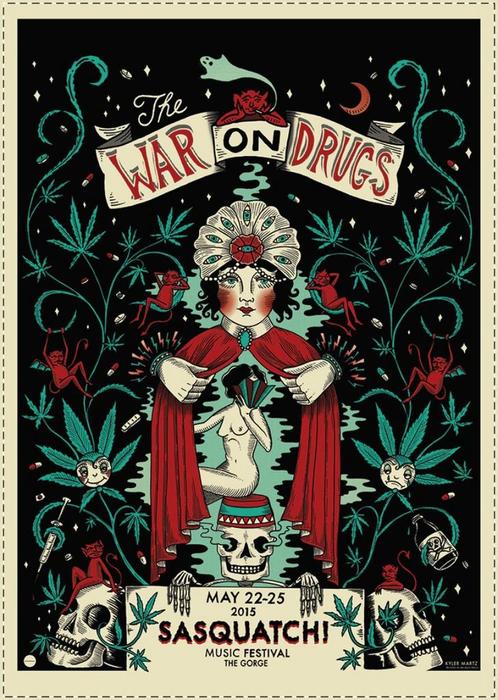 Posters - Poster War on Drugs, The - Sasquatch, Verzamelen, Muziek, Artiesten en Beroemdheden, Zo goed als nieuw, Verzenden