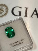 1 pcs Groen Smaragd - 6.08 ct - Gemological Institute of, Sieraden, Tassen en Uiterlijk, Edelstenen, Nieuw