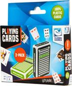 Clown Speelkaarten 100% plastic (2 stuks) | Clown Games -, Hobby en Vrije tijd, Gezelschapsspellen | Kaartspellen, Nieuw, Verzenden