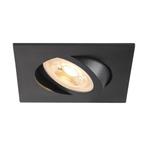 SLV NEW TRIA inbouw spot vierkant GU10 mat zwart - 68mm, Verzenden, Nieuw, Trendy verlichting