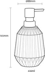 Sealskin Arte Zeepdispenser 400 ml vrijstaand - Wit, Huis en Inrichting, Ophalen of Verzenden, Zo goed als nieuw