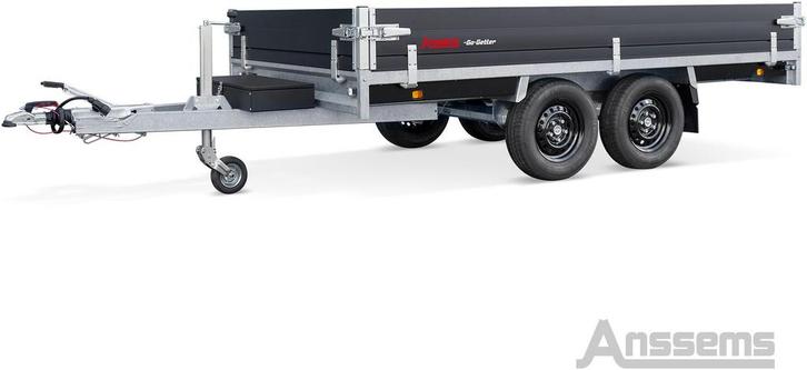 Anssems Plateauwagen PSX 3000kg 325×178 Go-Getter, Auto diversen, Aanhangers en Bagagewagens, Ophalen of Verzenden