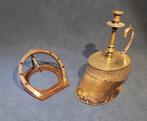 Kandelaar - Smeedijzer - Bureauaccessoires - Horse hoof, Antiek en Kunst