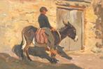 Victor Tsigal   (1916-2005), Boy on a donkey