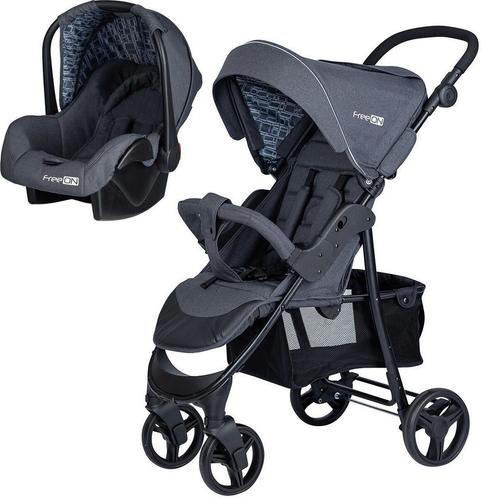 FreeON Kinderwagen Action Duo (incl. autostoel) NU 79,95, Kinderen en Baby's, Kinderwagens en Combinaties, Nieuw, Met autostoeltje