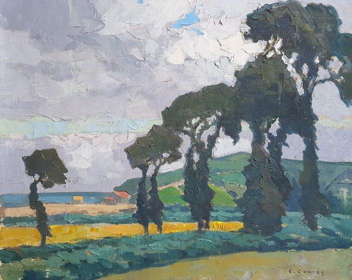 Edouard Cortès (1882-1969) - Bord de mer en Bretagne, Antiek en Kunst, Kunst | Schilderijen | Klassiek