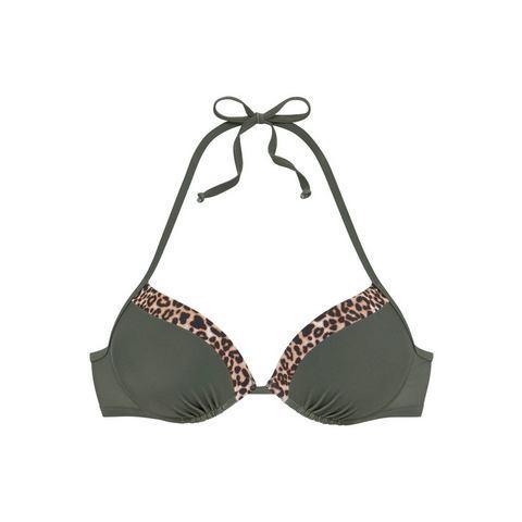 Lascana Push-upbikinitop Adelin met gedessineerde inzetten, Kleding | Dames, Badmode en Zwemkleding, Nieuw, Verzenden