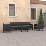 vidaXL 4-delige Loungeset met kussens PP rattan, Tuin en Terras, Tuinsets en Loungesets, Verzenden, Nieuw, Loungeset