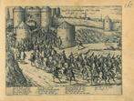 Historische prent van Brussels, Antiek en Kunst, Kunst | Etsen en Gravures