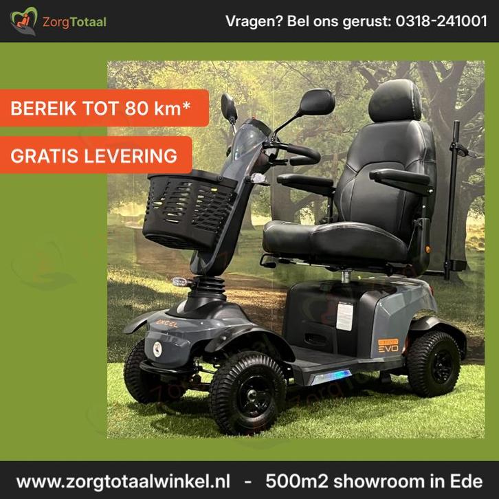 Scootmobiel - Excel Galaxy City Flyer EVO - Lithium | Incl.., Diversen, Brommobielen en Scootmobielen, Gebruikt, Excel, Ophalen of Verzenden