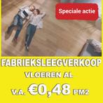 FABRIEKSLEEGVERKOOP! Franse LAMINAAT vloeren v.a. 0,48 pm2!, Huis en Inrichting, Stoffering | Vloerbedekking, 75 m² of meer, Nieuw
