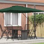 vidaXL Roma Parasol Groen 286 x 285 x 265 cm Polyester en, Tuin en Terras, Parasols, Verzenden, Nieuw, 2 tot 3 meter