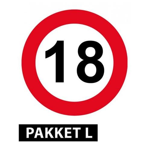 Feestartikelen 18 jaar pakket groot - 18 jaar versiering, Hobby en Vrije tijd, Feestartikelen, Ophalen of Verzenden