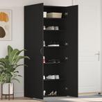 vidaXL Schoenenkast 80x35,5x180 cm bewerkt hout zwart, Huis en Inrichting, Verzenden, Nieuw