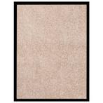 vidaXL Deurmat 60x80 cm beige, Verzenden, Nieuw