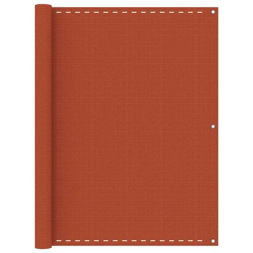 vidaXL Balkonscherm 120x400 cm HDPE oranje, Tuin en Terras, Zonneschermen, Nieuw, Verzenden