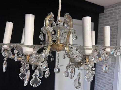 Kroonluchter - lood kristal, Antiek en Kunst, Antiek | Lampen