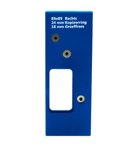 Boormal voor scharnieren ronde hoek 89x89 mm rechts, Doe-het-zelf en Verbouw, Hang- en Sluitwerk, Verzenden