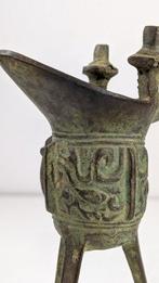 Plengbeker - winecup - Beker - Brons - bronzen wijnbeker /, Antiek en Kunst