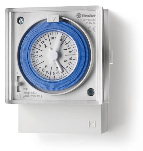Finder 72Mm Wekelijkse Timer Schakelaar 16A 230Vac -, Doe-het-zelf en Verbouw, Elektra en Kabels, Overige typen, Nieuw, Verzenden