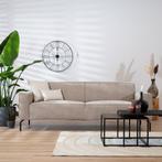 40% Korting: 3-zitsbank Kansas stof gemêleerd taupe, Huis en Inrichting, Ophalen, Zo goed als nieuw, Stof, Scandinavisch, Modern