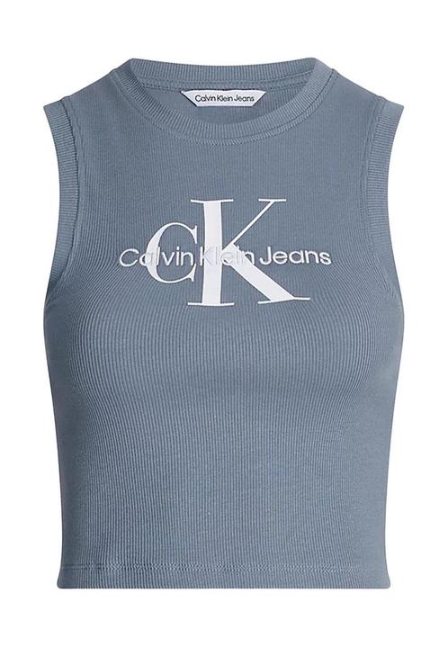 -15% Calvin Klein  Calvin Klein Monogram top  maat M, Kleding | Dames, Tops, Grijs, Nieuw, Verzenden