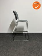 Barkruk - Casala Curvy - Grijs - zithoogte 77cm, Vergader- of Presentatieruimte, Ophalen of Verzenden, Gebruikt, Stoel
